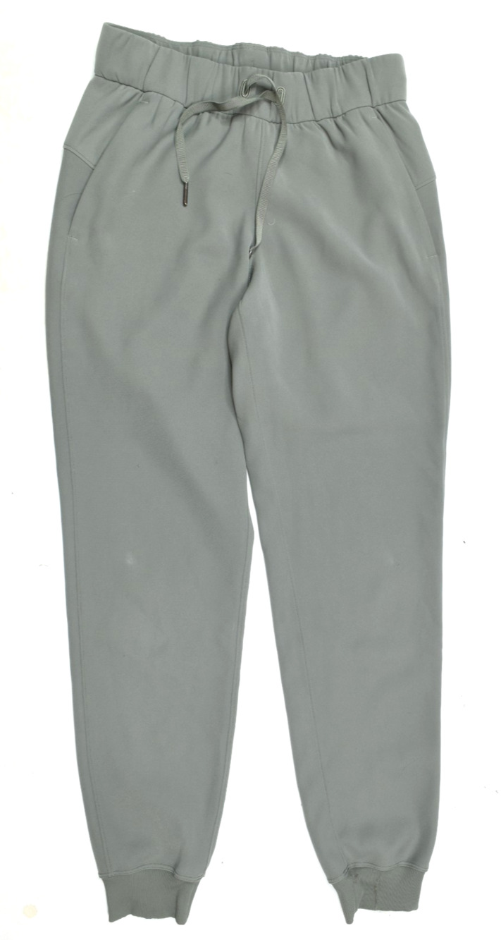 Lululemon On the Fly Joggers Womens 2 Gray Mid-Rise Stretch Pull-On Slim